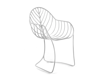 FOLIA - Stainless steel garden chair with armrests by Royal Botania - view 2